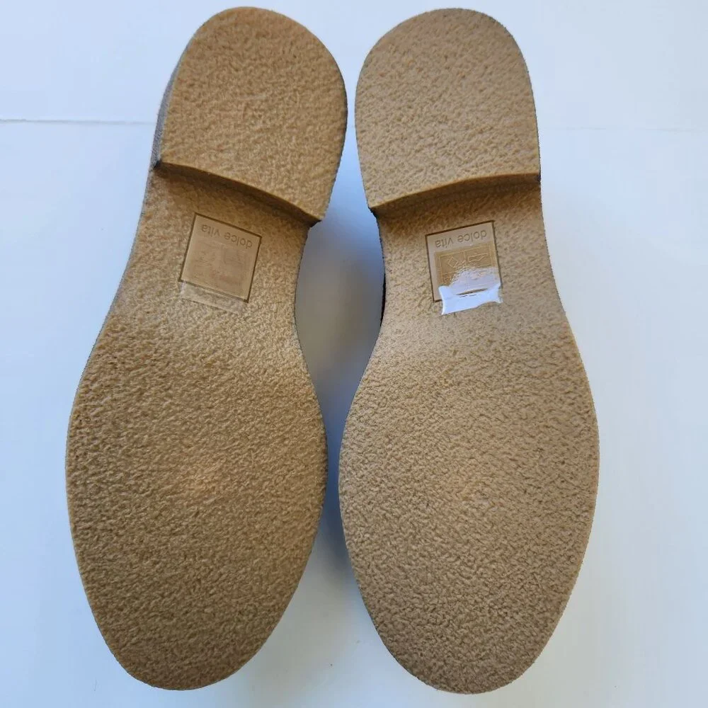 Dolce Vita Arabel Loafers Flat Brown Black Patent Leather Slip-On Shoes Preppy - Picture 8 of 11